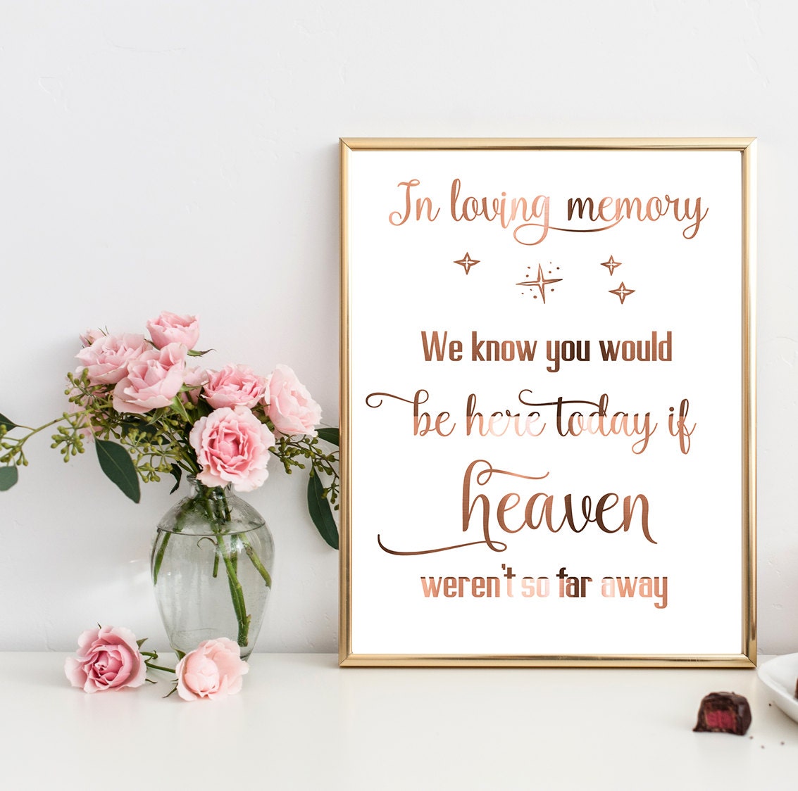 In loving memory // Heaven // wedding memory // weddings // copper // feather // 