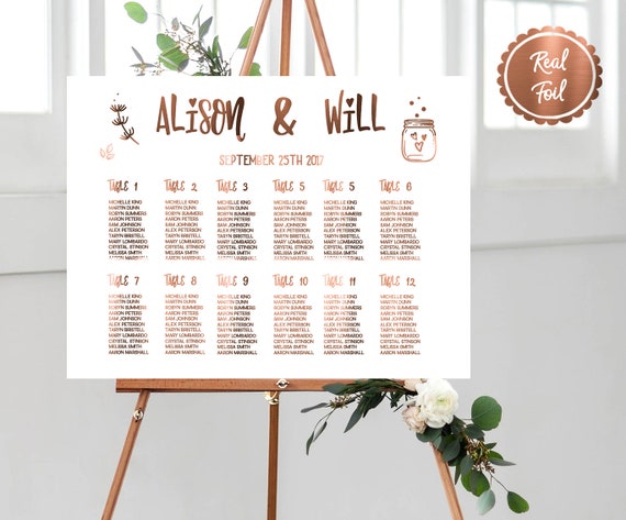 How To Do Seating Chart Wedding