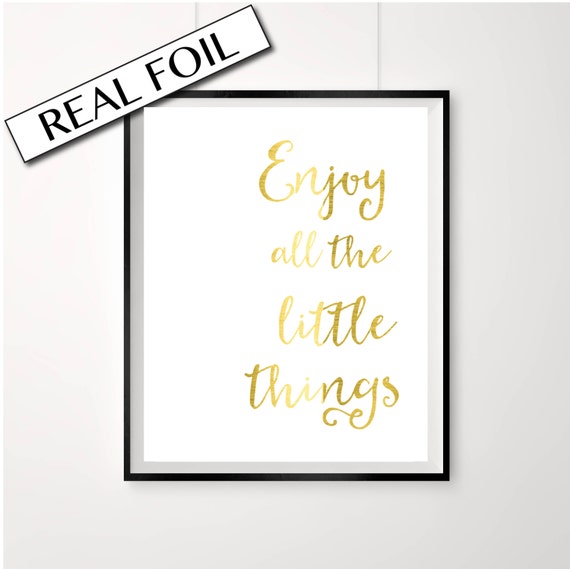 print love all the little things quote a4 picture UNFRAMEd