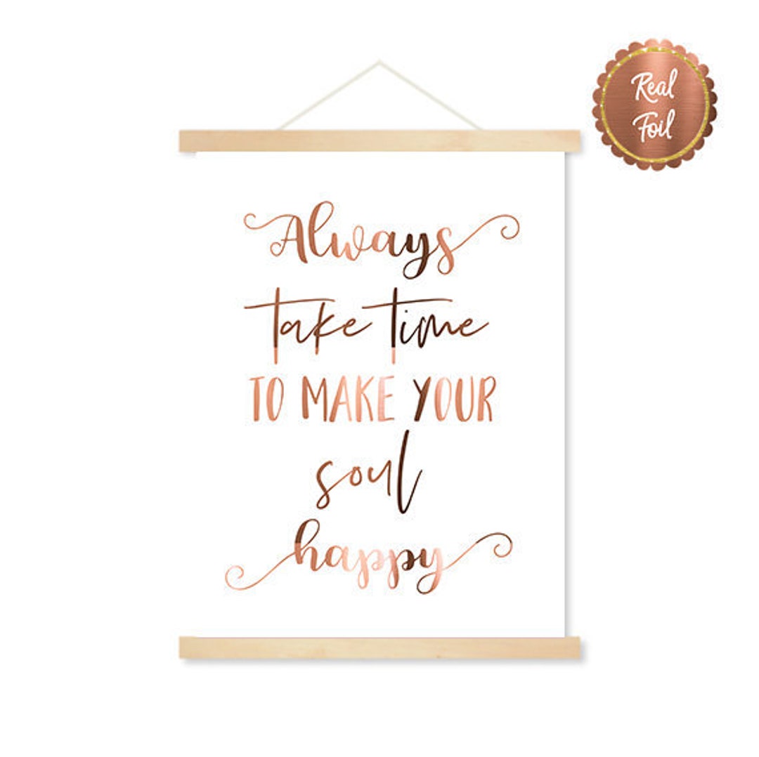 Inspirational Quotes // Quotes // Copper Quote // Always Take Etsy