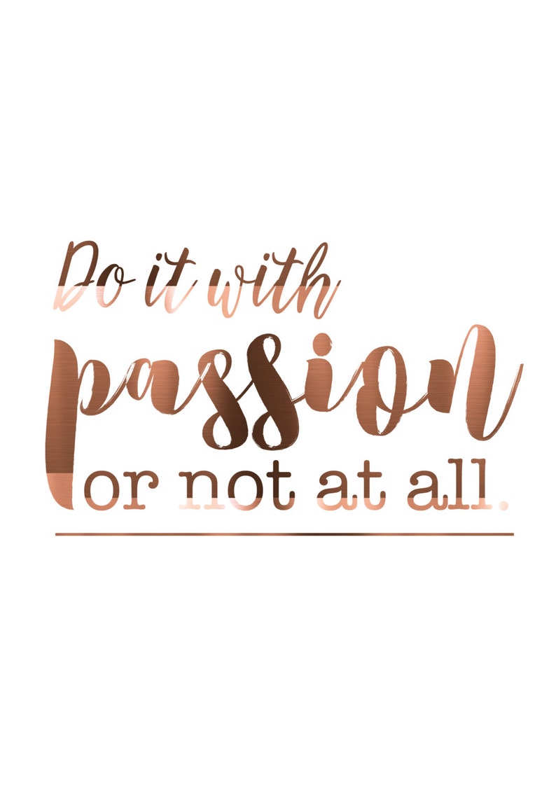 COPPER FOIL SET of 3 Inspirational Quotes Do It With Etsy Australia