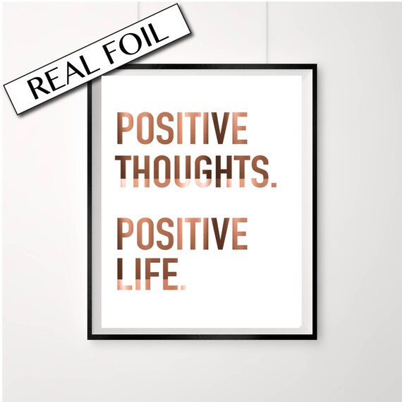 Inspirierend Zitat Druck Positive Gedanken Positiv Leben Etsy