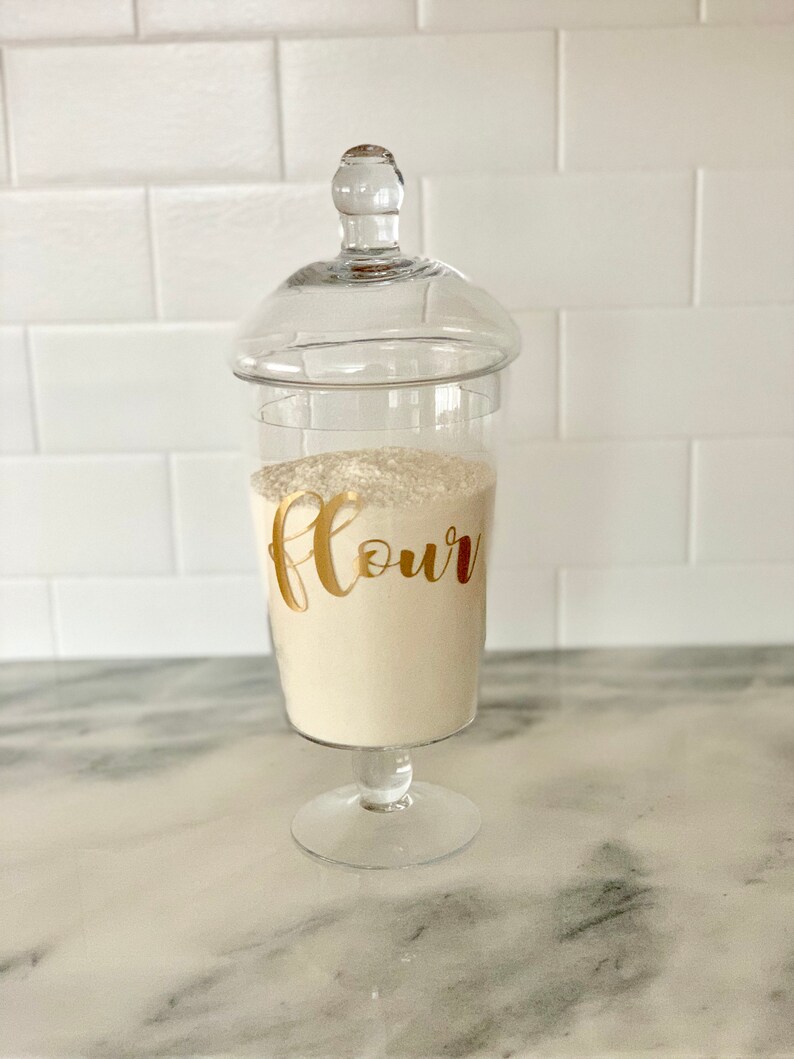 Flour & Sugar Canister Labels/Pantry Labels/Kitchen Etsy