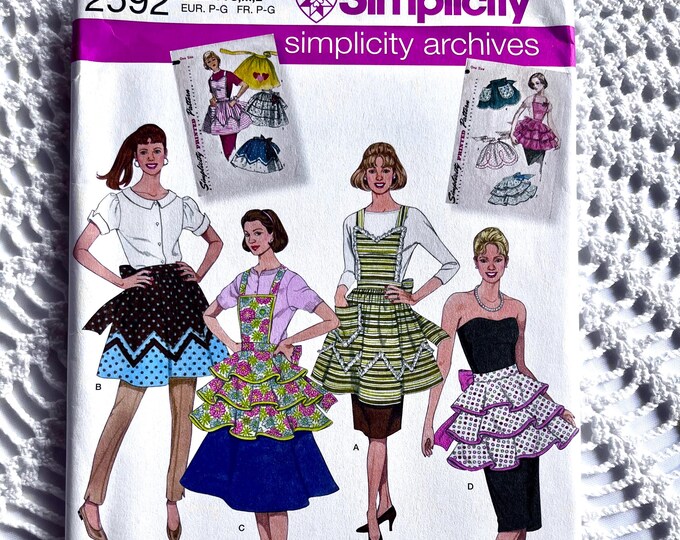 Vintage 1940's Butterick 4221 Sewing Pattern- Ladies' Cover-up Apron ...
