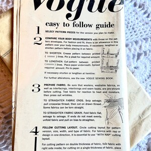 Vintage 1950's Vogue 9703 Sewing Pattern - Misses' Topper Coat Size 14 ...