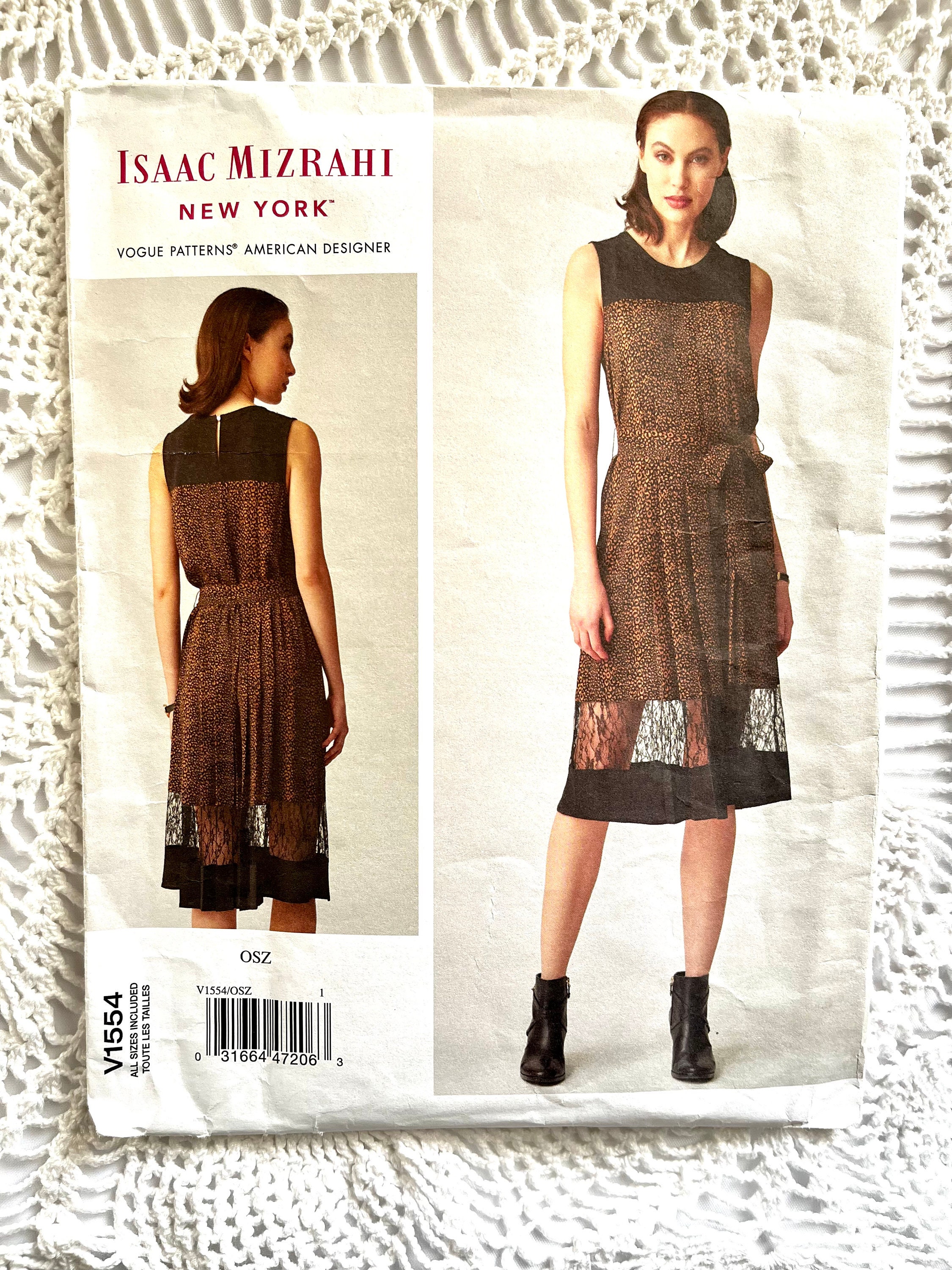 Classic 2000s Vogue American Designer 1554 Sewing Pattern by Isaac