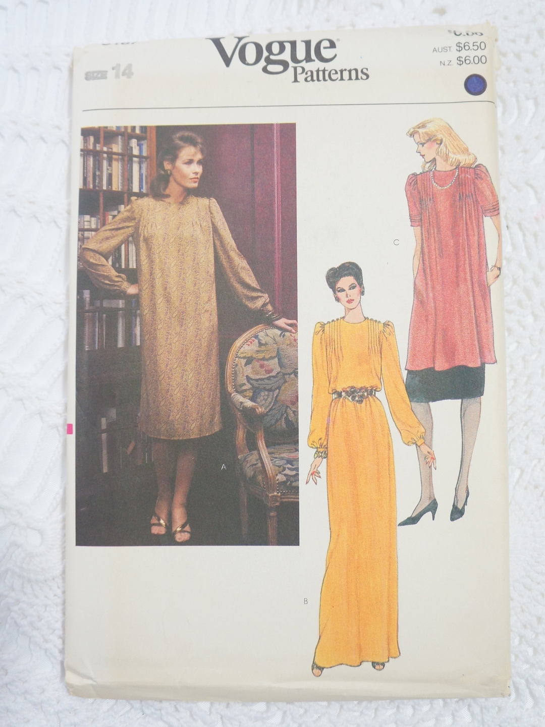 Vintage Vogue 8167 Sewing Pattern - Misses' Dress Tunic and Skirt Size ...