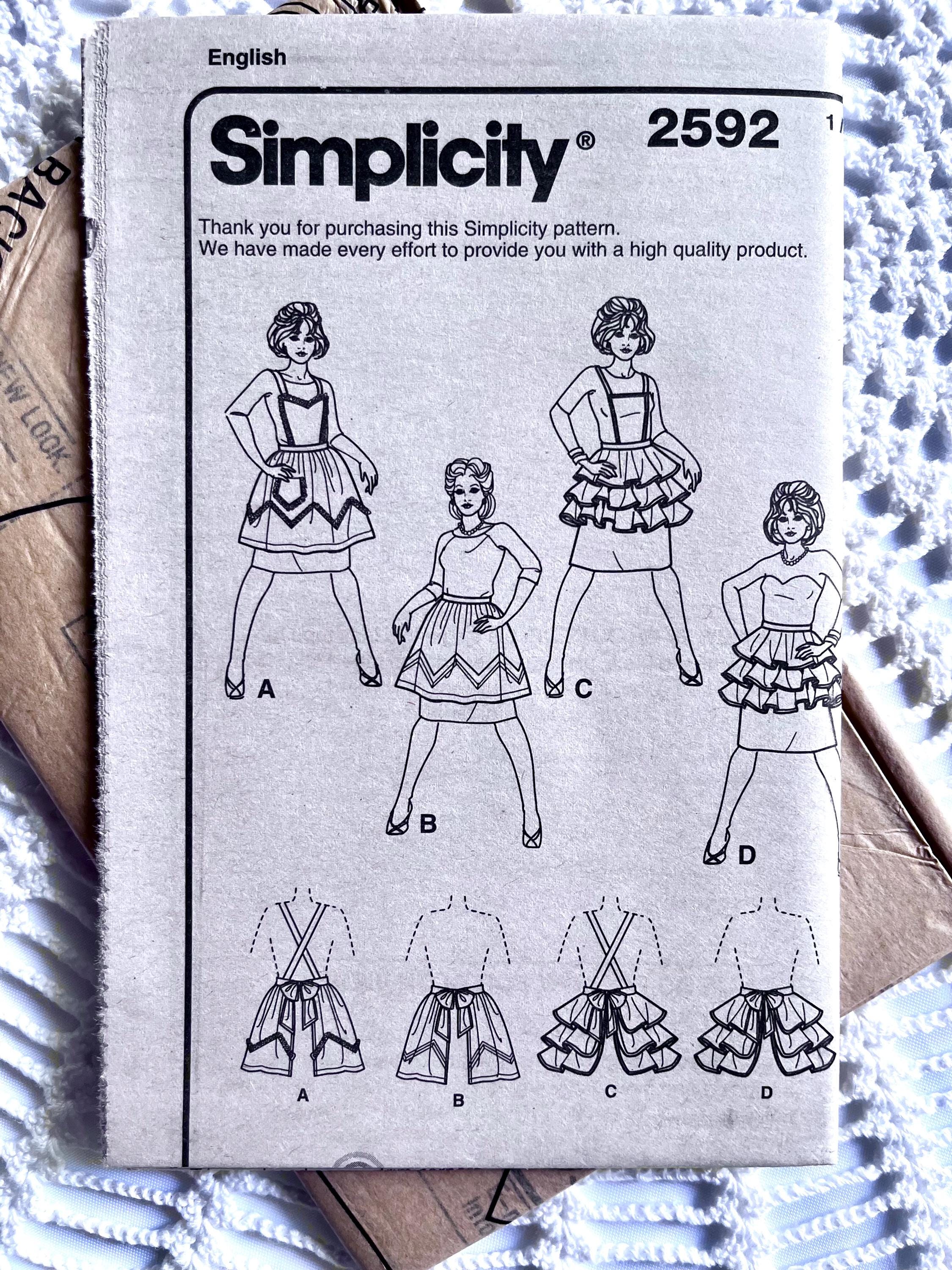 Vintage Style 2000's Simplicity Archives 2592 Sewing Pattern - Misses ...