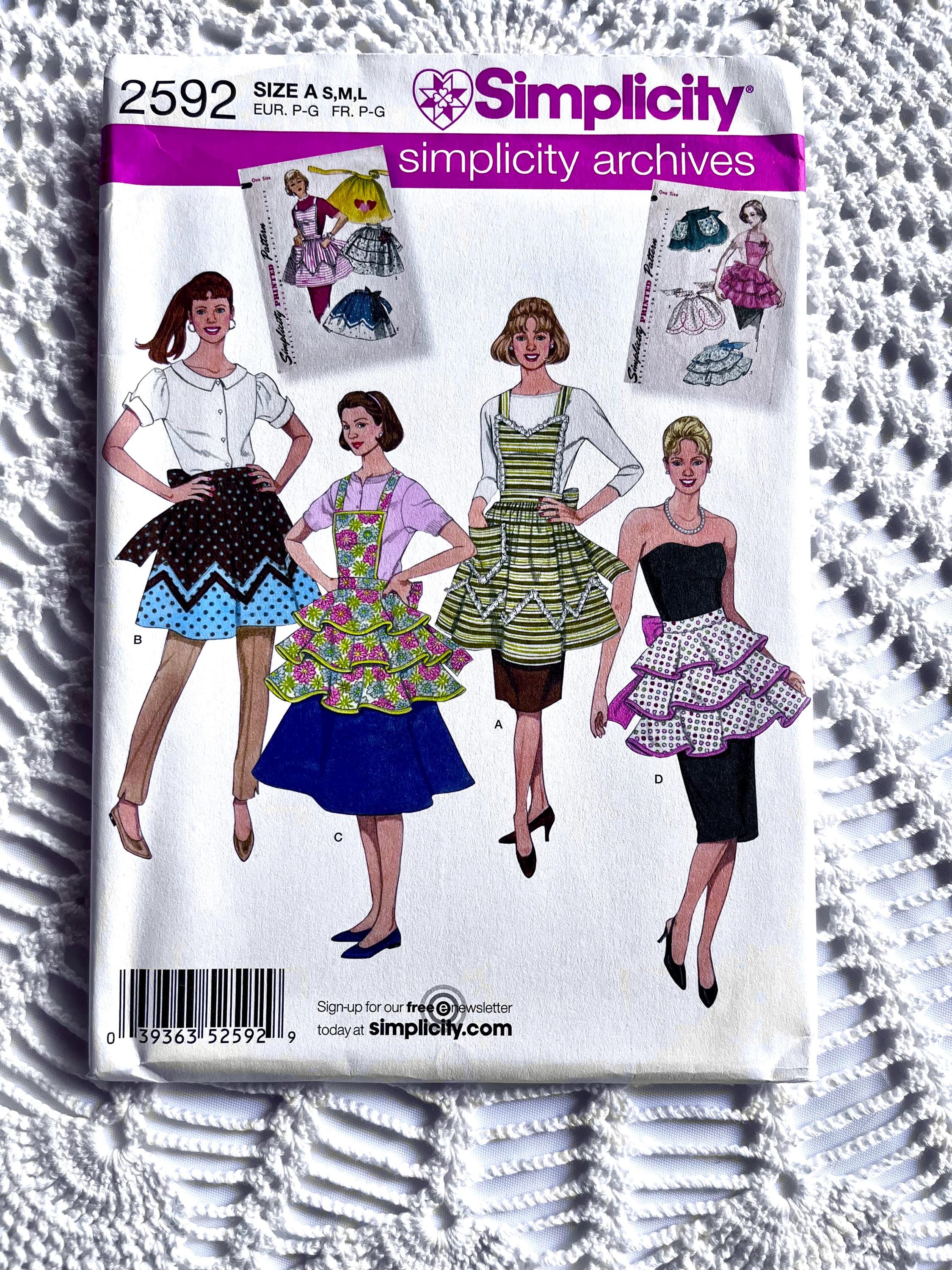 Vintage Style 2000's Simplicity Archives 2592 Sewing Pattern - Misses ...