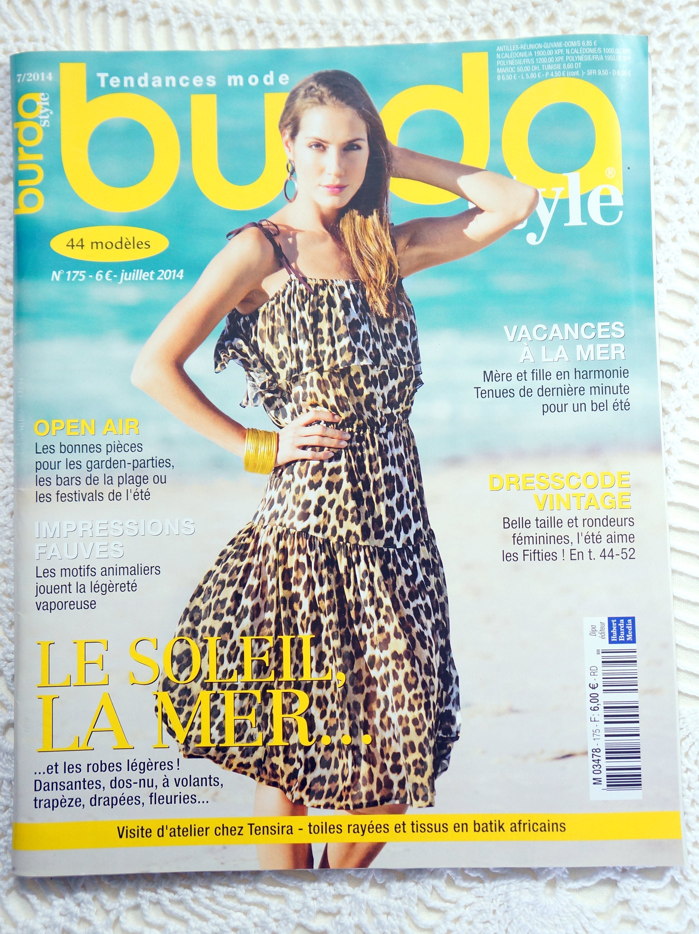Burda Style Sewing Pattern Magazine - July 2014 FRENCH