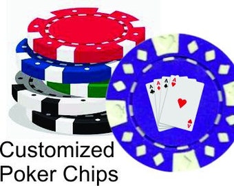 Custom Personalized Poker Chips | Logo | Image | Dad | Father's Day | Groomsmen Gift | Husband | Grandpa | Best Man | Wedding Favor