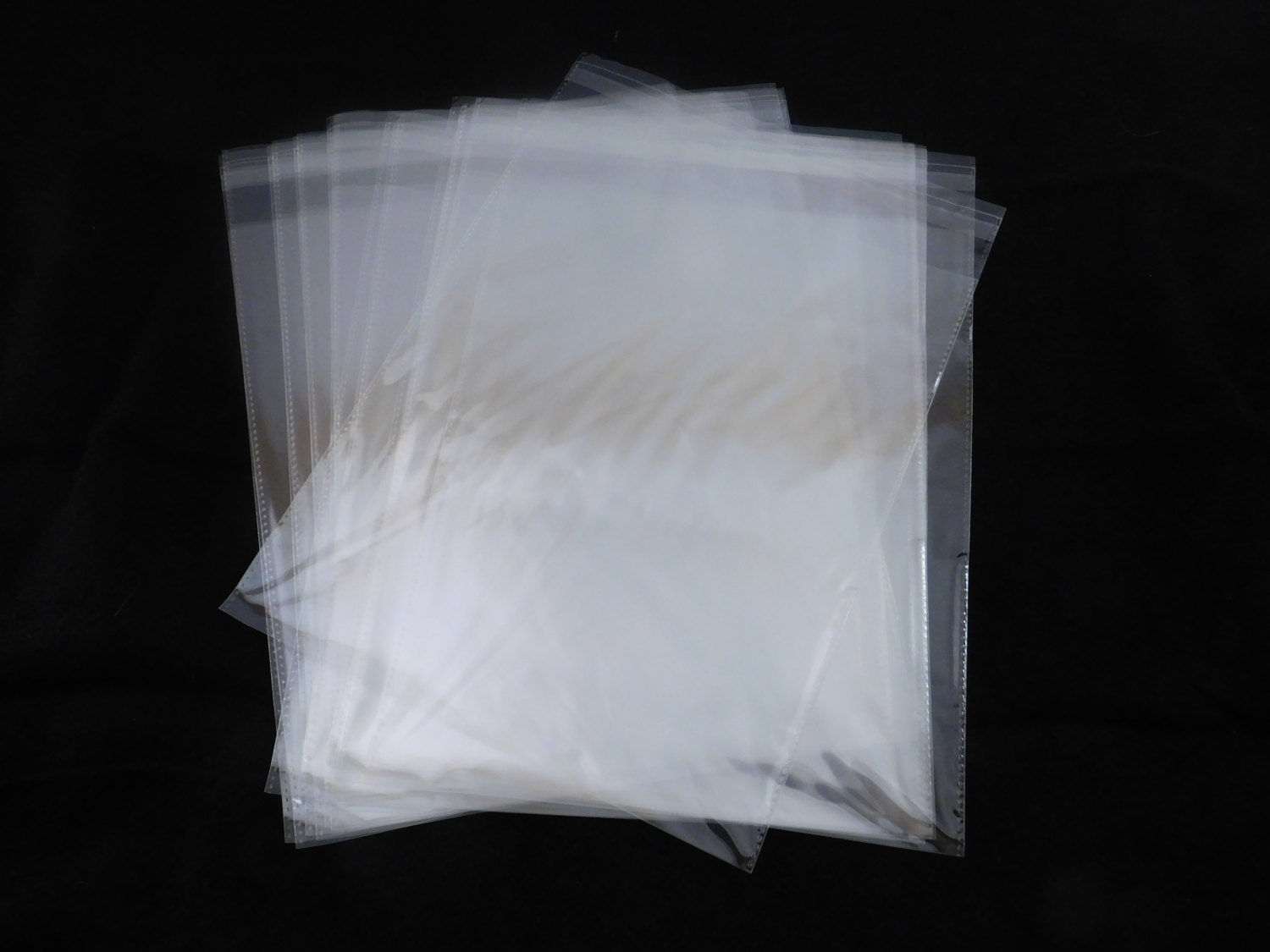 100 pcs, 8x10, 1.5 Mil Flat Clear Poly Bags - Crystal Clear Bags