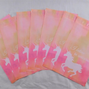 1 - 200 Pink Unicorn 6x9 Poly Mailers Designer Self Seal Adhesive Plastic Flat Envelope Water Resistant Tear Proof Lightweight Yellow