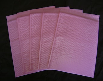 10-100 10x15 Pastel Pink Bubble Mailer Self Seal Adhesive Envelopes Protective Padded Wrap Shipping Supply Mailer Plastic Sturdy Lightweight