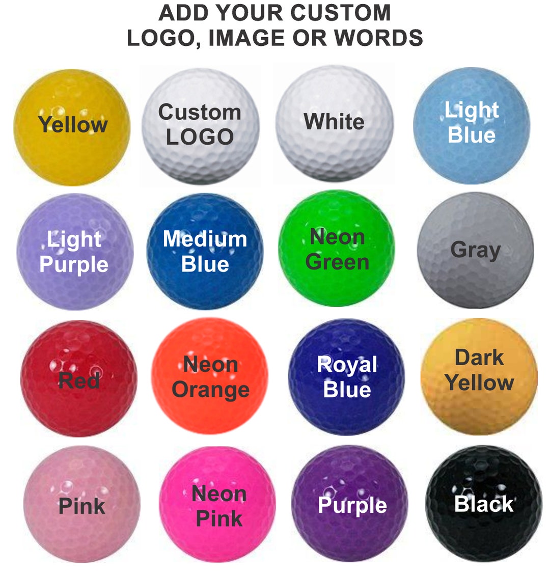 Custom Personalized Golf Balls Logo Image Dad Father's Day Groomsmen