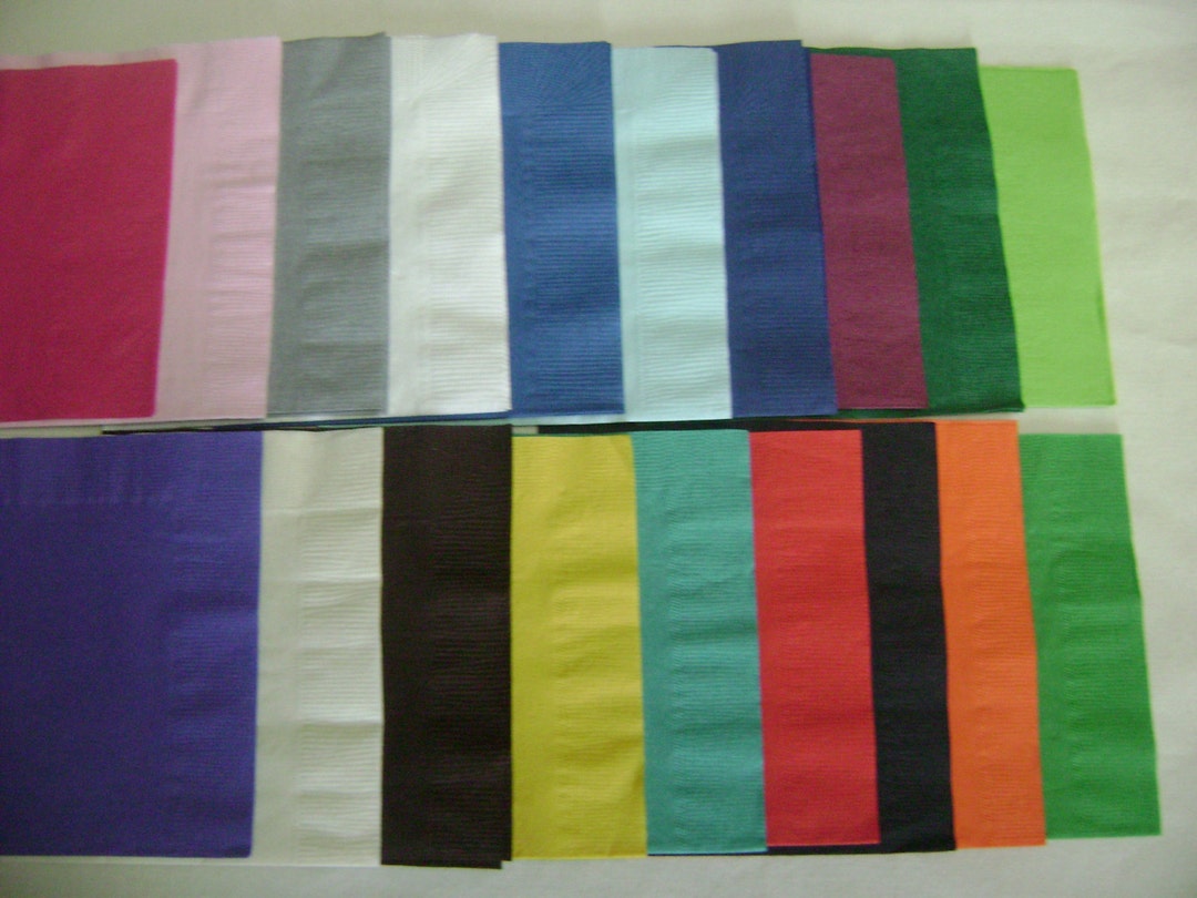 Rush Priority 50 Personalized Beverage Napkins Custom Stamped Cocktail