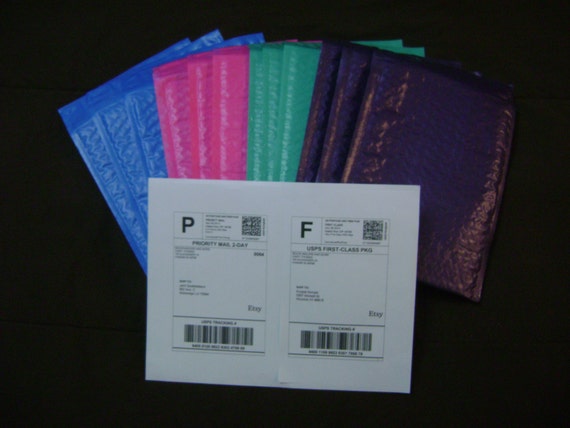 thumbnail image 2 of 6x9 Metallic Bubble Mailers – 6 Colors Including Hot Pink, Purple, Red, Blue – ShipNFun (6x10 Exterior) 2 of 3
