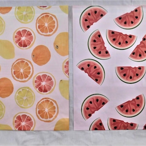 100 Designer Citrus Fruit Watermelon 10x13 Poly Mailers Self Seal Adhesive Plastic Flat Envelope Resistant Shipping Tear Proof Lightweight