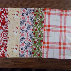 100 10x13 WEIHNACHTEN Candy Cane SNOWFLAKE Schneemann Plaid Poly Mailer Selbstversiegelung Klebefolie Briefumschlag Wasserfest Versand Reißfest