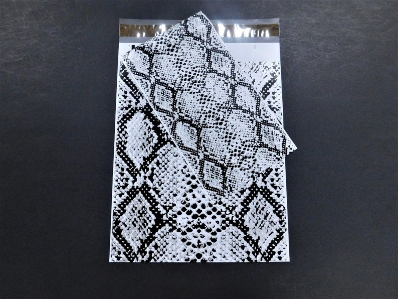 Design 20 Buste Poly Mailer 10x13 Pollici Con Design Serpente/Marmo - Autosigillanti Per Spedizioni Buste Autosigillanti - Foto 2