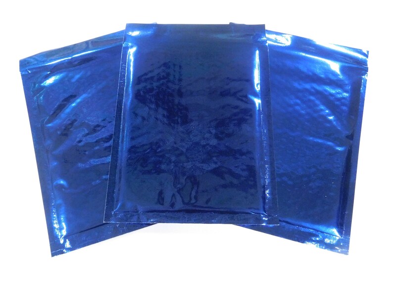 25 BLUE Metallic Bubble Mailer 6x10 Self Seal Adhesive Envelopes Protective Padded Wrap Shipping Supply Mailer Sturdy Lightweight