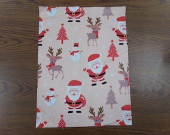10-100 SANTA 14x17 Poly Mailers Self Seal Adhesive Flat Water Resistant Christmas Tree Snowman Reindeer Shipping Tear Proof Lightweight