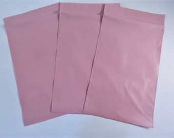 20 6x9 luz rosa Poly Mailers Auto seal adhesivo plástico plástico plástico sobre plano bolsas brillante impermeable de envío a prueba de desgarro ligero