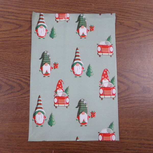 1-1000 Gnomes 10x13 Poly Mailer Envelope Bag Fast Shipping Christmas Sleigh