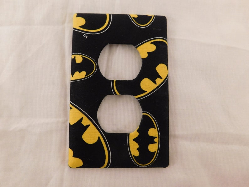 Batman Light Switch Plate Outlet Plug Cover Custom Kids Black | Etsy