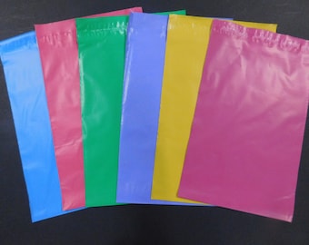 10-100 7.5x10.5 ELIGE TU COLOR Sobres autoadhesivos de polietileno planos para envíos de suministros Plástico brillante Resistente Ligero