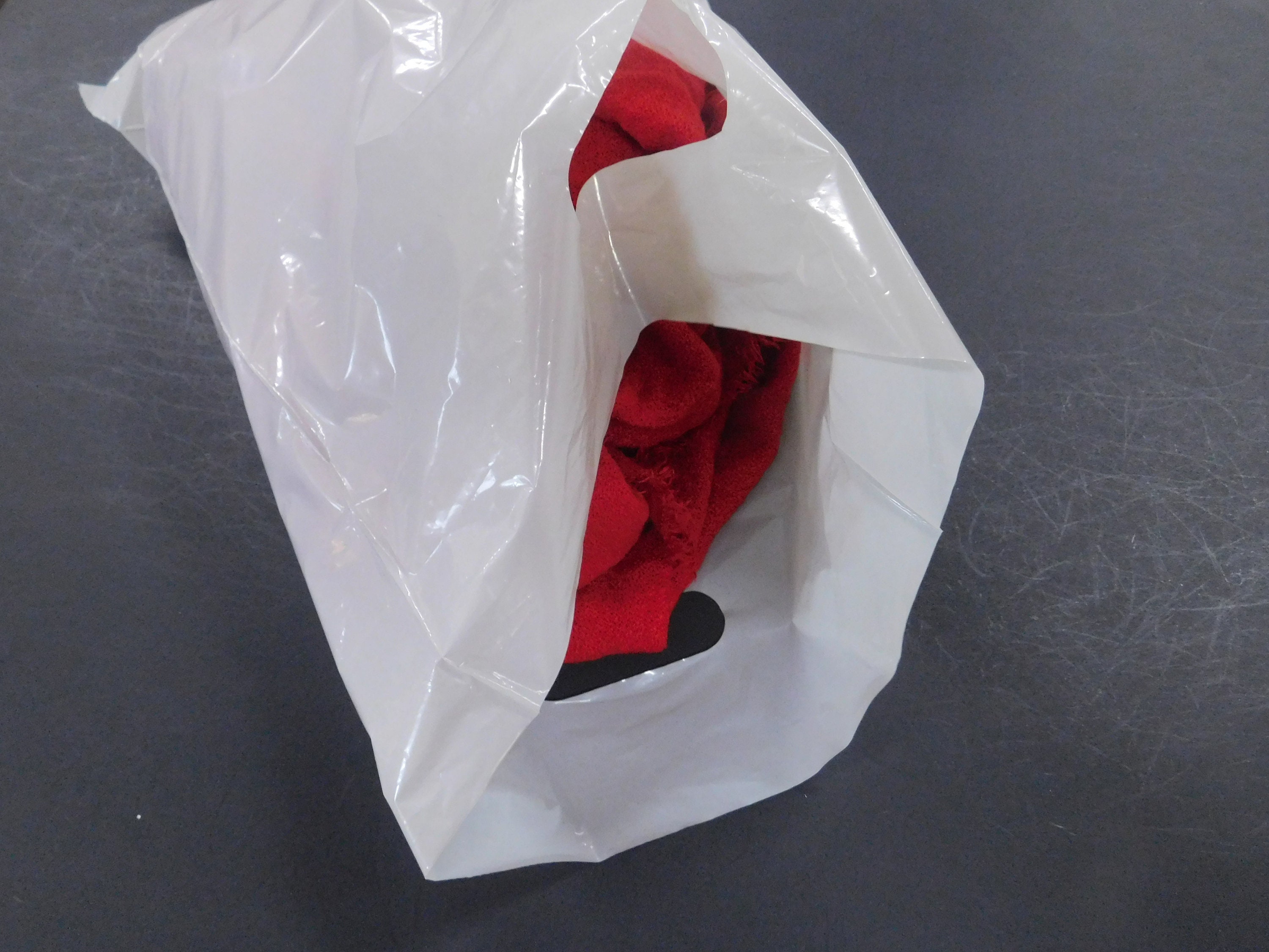 10 Pack 12X15 Gray Merchandise Bags Glossy Handles Low Density Etsy