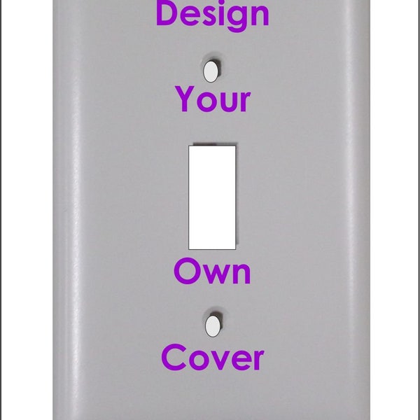 Custom Design Logo Light Switch Plate Outlet Plug Cover Cable Plug Inserts Wall Plate