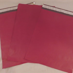 100 10x13 Hot Pink Poly Mailers Self Seal Adhesive Plastic Flat Envelope Water Resistant Shipping Tear Proof Lightweight