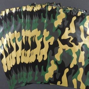 50 10x13 Designer Gold CAMOUFLAGE Poly Mailer Self Seal Adhesive Plastic Flat Envelope Water Resistant Tear Proof Lightweight Shipping Bag
