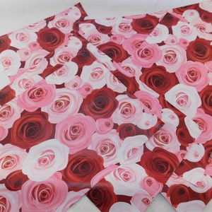 1 1000 Designer Roses 10x13 Poly Mailers Self Seal Adhesive Flat Envelope Bag Shiny Waterproof Shipping Tear Proof Lightweight Pink Red image 1