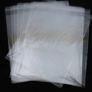 100 Crystal Clear Self 8x10 Seal Adhesive Poly Bags Shiny Water Resistant Lightweight