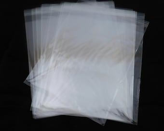 100 Crystal Clear Self 8x10 Seal Adhesive Poly Bags Shiny Water Resistant Lightweight