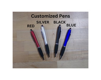 1-100 Custom Personalized Ink Pens | Company Logo | Image | Dad | Father's Day | Groomsmen Gift | Husband  | Best Man | Wedding Favor