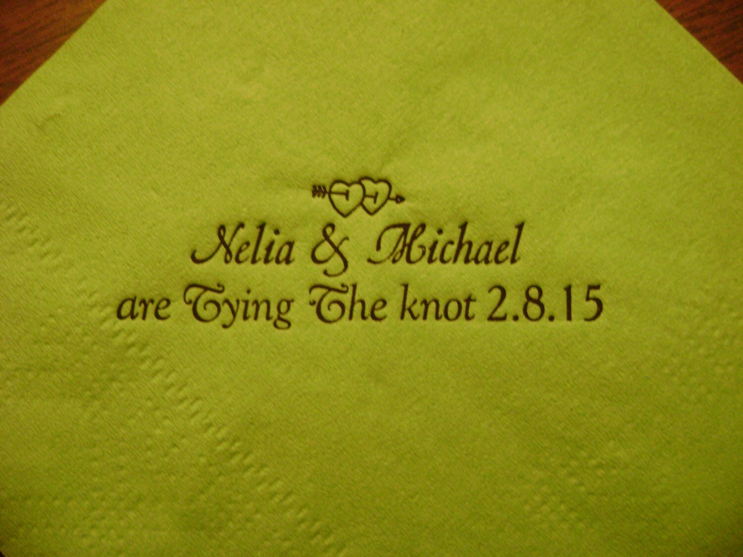 Rush Priority 50 Personalized Beverage Napkins Custom Stamped Etsy
