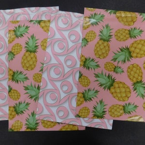 50 PINEAPPLE and BOUTIQUE Pink and Gold 10x13 Poly Mailers Self Seal Adhesive Plastic Flat Envelope Bag Shipping Tear Proof Lightweight