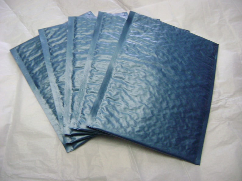 50 4x8 Steel Blue Bubble Mailer Self Seal Adhesive Envelope Protective Padded Wrap Shipping Supply Mailer Sturdy Lightweight 4x7 Inside