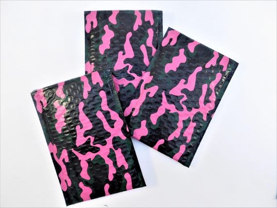 thumbnail image 2 of Pink Camo Bubble Mailer 4x8 25 Count – Bull Shipt Supply Co 2 of 9