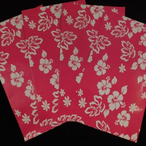 1 - 200 6x9 Pink Aloha Designer Poly Mailers Self Seal Adhesive Plastic Flat Envelope Water Resistant Tear Proof Lightweight Pink Yellow