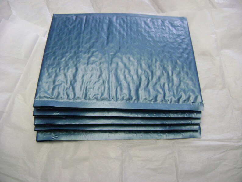 50 4x8 Steel Blue Bubble Mailer Self Seal Adhesive Envelope Protective Padded Wrap Shipping Supply Mailer Sturdy Lightweight 4x7 Inside