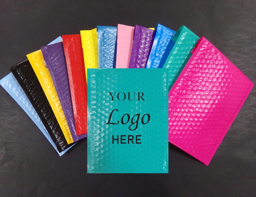 10-100 Custom Logo 8.5x11 Color Bubble Mailer Self Seal Adhesive ...