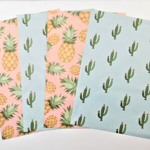 10 - 200 Set PINEAPPLE and CACTUS Designer 10x13 Poly Mailers Self Seal Adhesive Plastic Flat Envelope Bag Shipping Tear Proof Lightweight