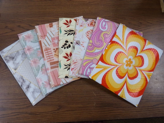 10-100 Variety 8.5x12 BUBBLE Mailer Self Seal #2 Fall Leaves Marble Gift  Floral Protective Padded Wrap Shipping Supply Mailer Lightweight
