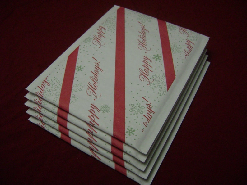 50 6x9 Happy Holiday Bubble Mailer Self Seal Adhesive Etsy