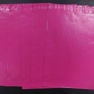 10-100 HOT PINK 12x15.5 Poly Mailers Self Seal Adhesive Plastic Flat Envelope Water Resistant Pink Shipping Tear Proof Lightweight