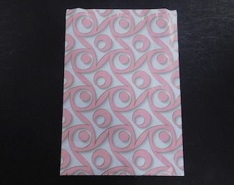 10-100 14x17 BOUTIQUE Poly Mailers Pink and Gold Self Seal Plastic Flat Envelope Water Resistant Shipping Tear Proof Lightweight